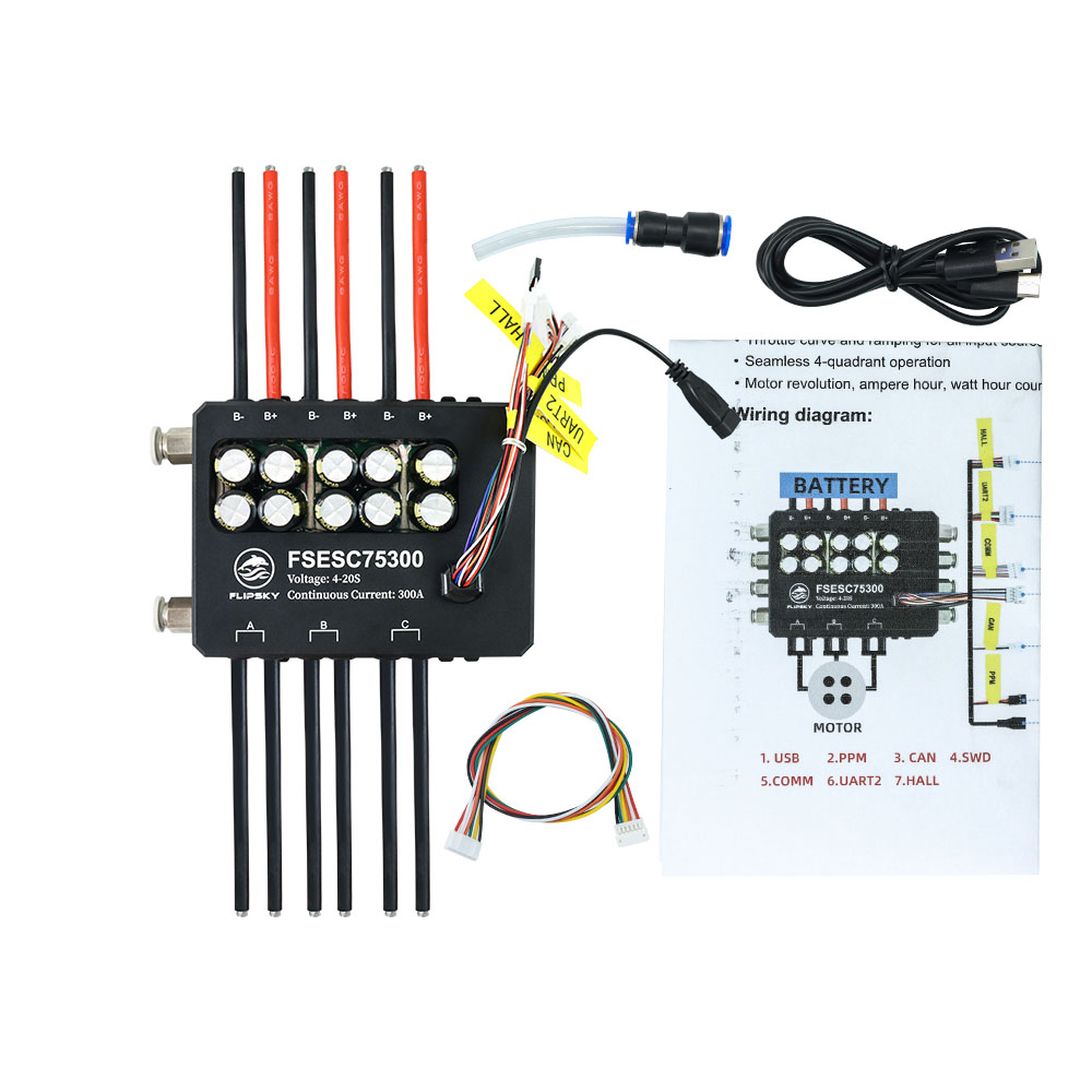 Flipsky FSESC 75300 84V yüksek - Vesc 75300 High Current Esc incelemesi ve fiyatı
